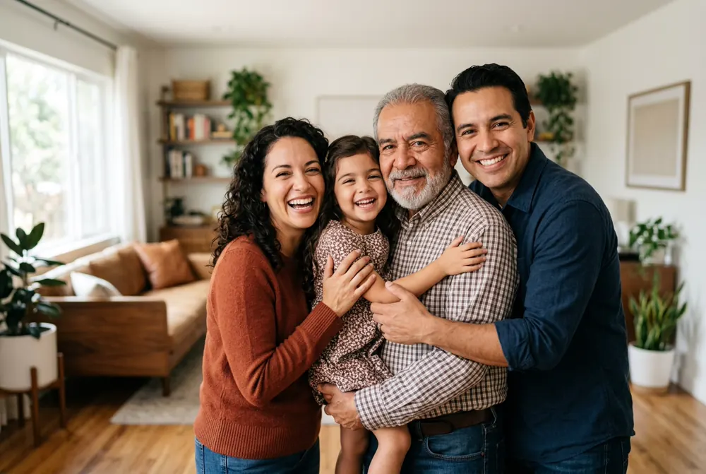 Familia hispana protegida por New Country Insurance